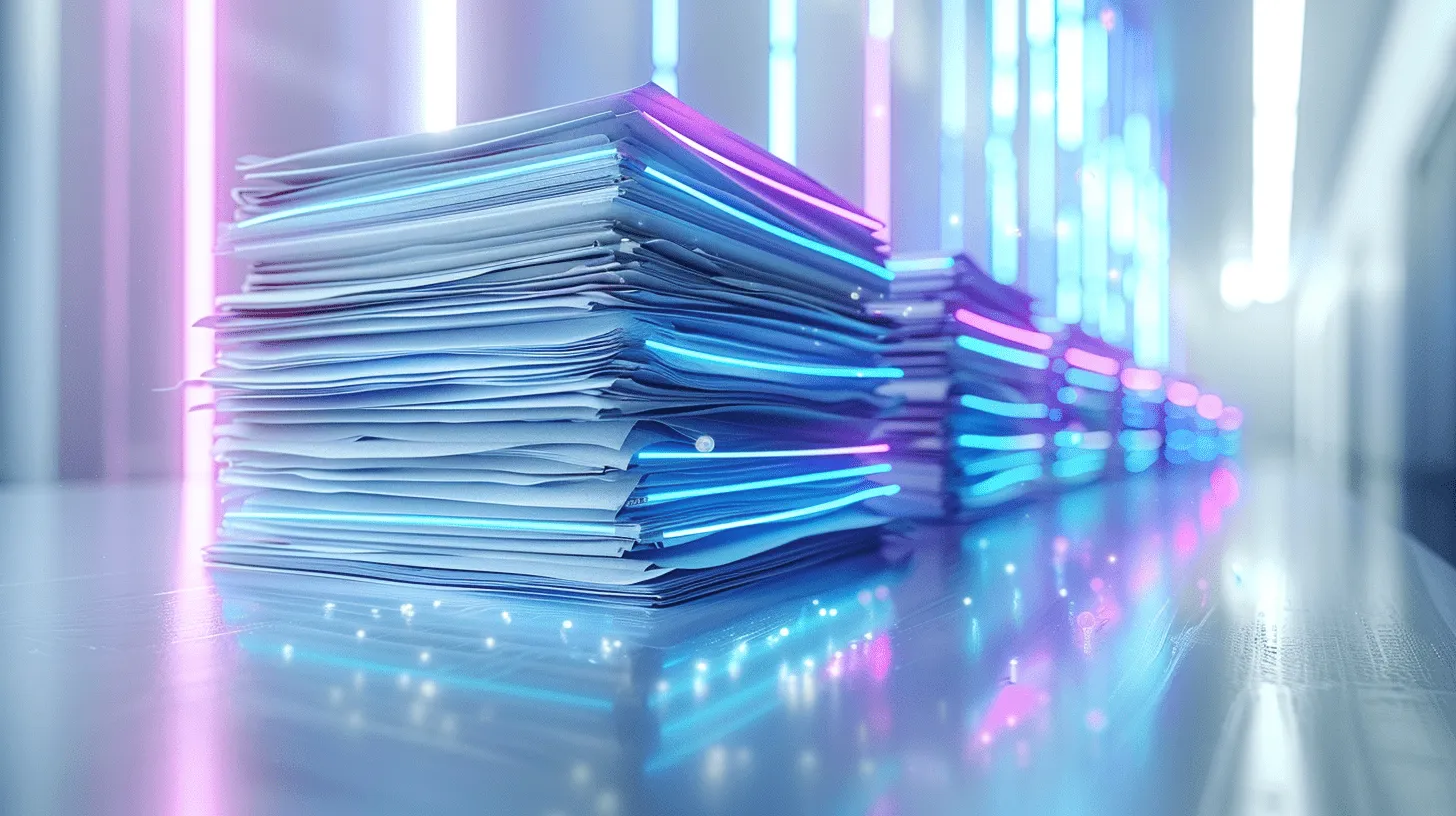 Digital sales workspace without stacks of paperwork